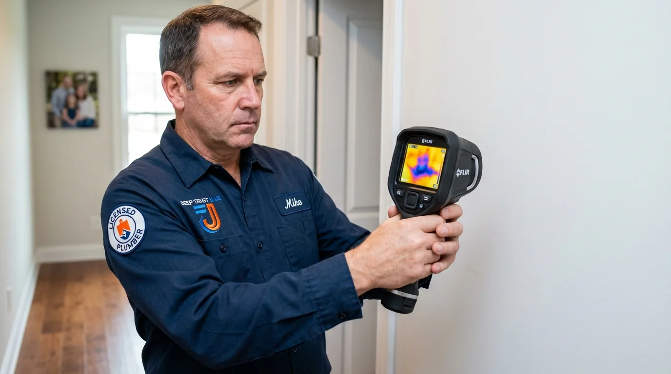 Thermal imaging leak detection by Johns Plumbing LLC in Banning